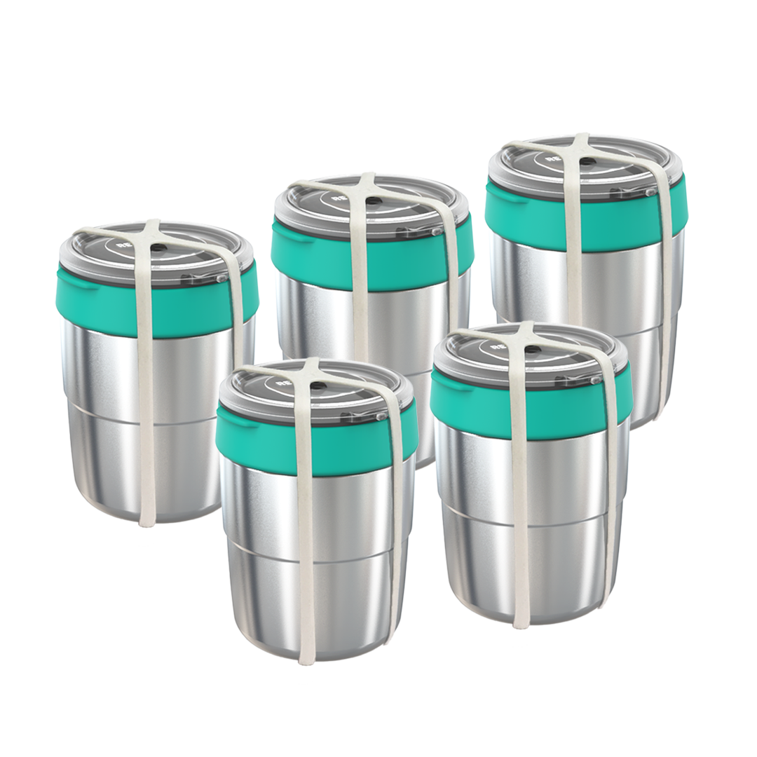 Brekkie Bowl - Large GREEN - Set of 5