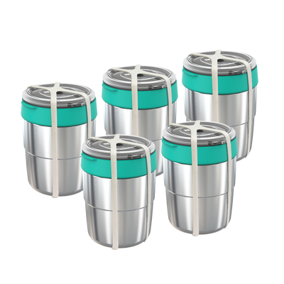 Brekkie Bowl - Large GREEN - Set of 5