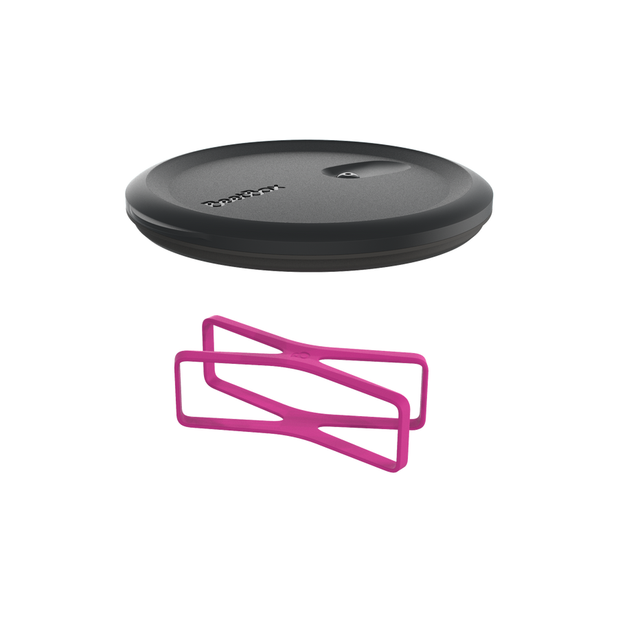 Lid and XBand Set, BeetBox Go - BLACK / FLAMINGO FLURO