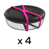 BeetBox Go BLACK / FLURO PINK - Set of 4