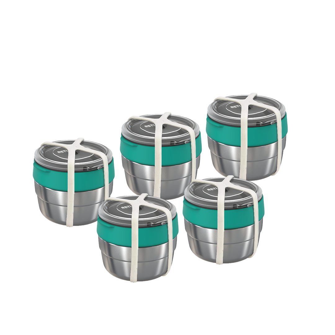 Brekkie Bowl - Small GREEN - Set of 5