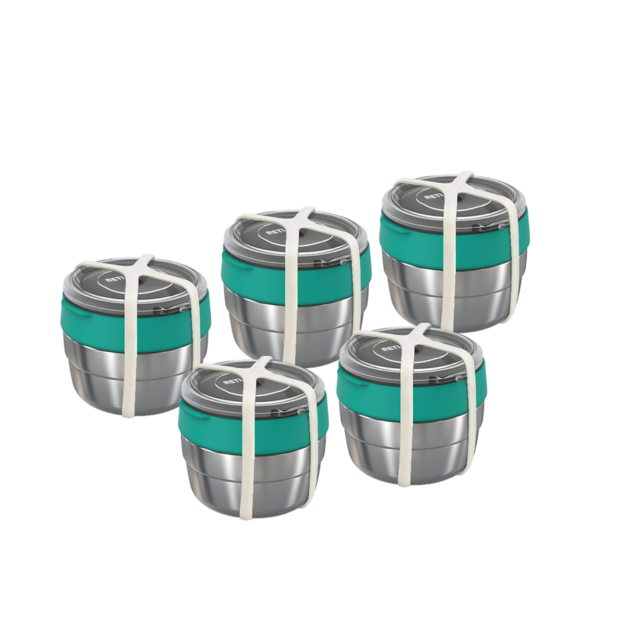 Brekkie Bowl - Small GREEN - Set of 5