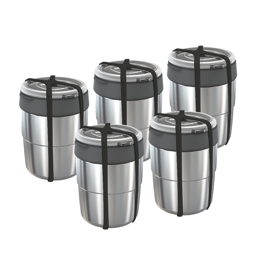 Brekkie Bowl - Large CHARCOAL - Set of 5