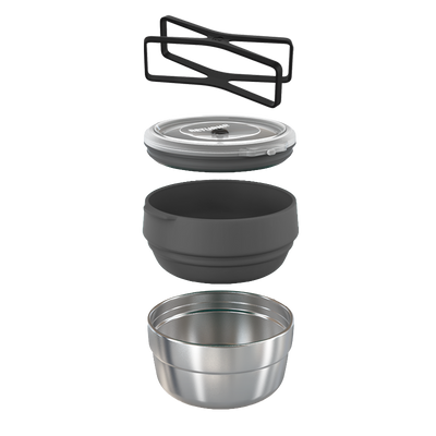 Brekkie Bowl - Small CHARCOAL - Set of 5