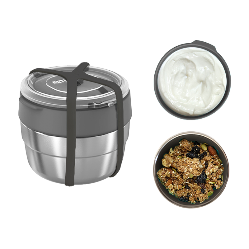 Brekkie Bowl - Small CHARCOAL - Set of 5