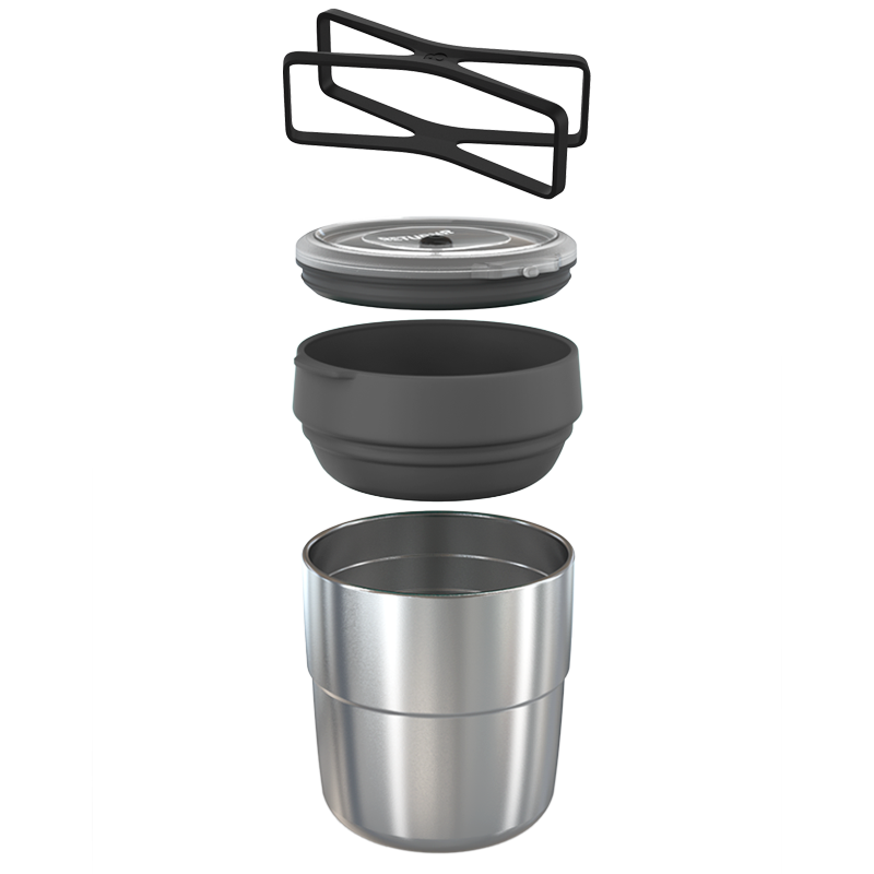 Brekkie Bowl - Large CHARCOAL - Set of 5